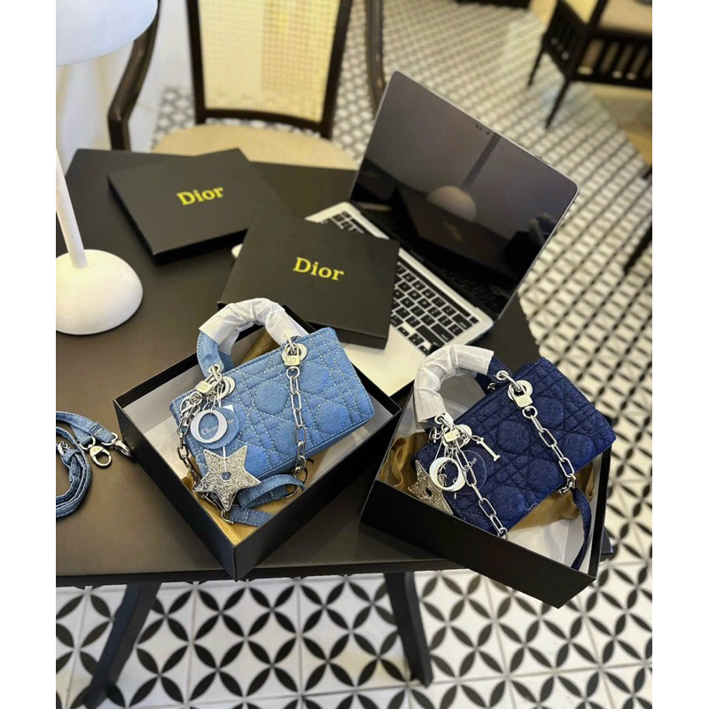 Túi Xách Nữ ĐI Ô Jean Size 17 Cm Cao Cấp Fullbox Đeo Chéo Đeo Vai Sang Chảnh