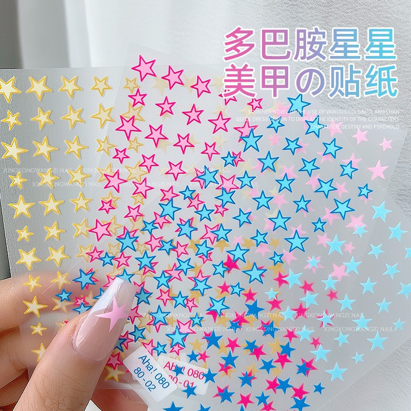 Sticker sao bling trang trí móng