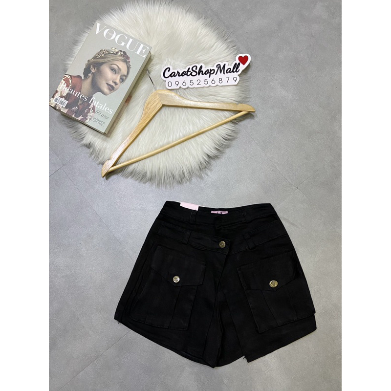 Chân váy kaki túi hộp