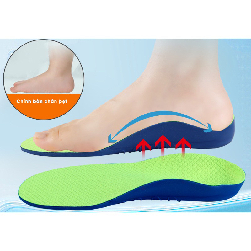 Lót giày chỉnh hình cho bé bàn chân bẹt dạng lót mềm