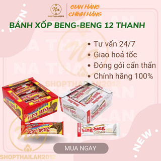 Bánh xốp beng beng thái lan 12 thanh date mới