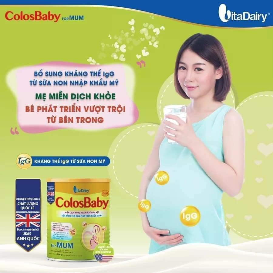 Sữa Bột Colosbaby Gold for Mum 800g giúp mẹ thai kì khỏe mạnh, giảm ốm vặt