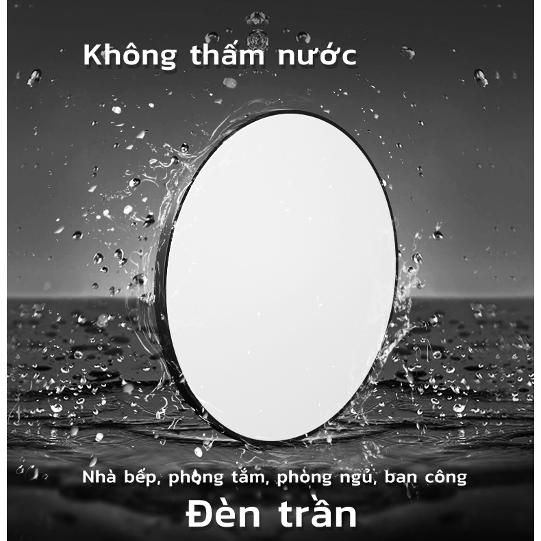 「Chống nước」Led Đèn âm Trần Siêu Mỏng Hình Tròn Đèn Ốp Trần 16 / 30 / 40W（Đèn 3 màu） Phòng Khách / Phòng Ngủ / Phòng tắ