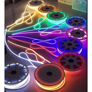 Nguyên cuộn 50 mét led neon 6*12 sử dụng điện 12v