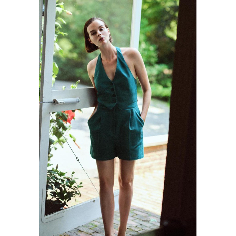 Order jumsuit xuất dư ZARA của nữ Tổng hợp các mẫu áo liền quần nữ album 1