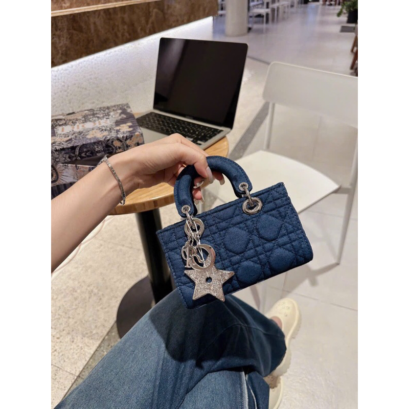 Túi Xách Nữ ĐI Ô Jean Size 17 Cm Cao Cấp Fullbox Đeo Chéo Đeo Vai Sang Chảnh