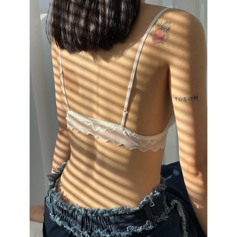 Áo Lót Thiết Kế HANA Không Gọng, Cài Trước, Chất Ren Mềm Mịn - Áo Kèm Mút Mỏng