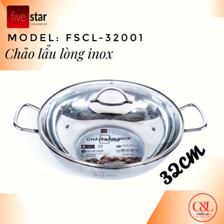 Nồi lẩu kiêm chảo xào fivestar 3 đáy cỡ lớn 32cm