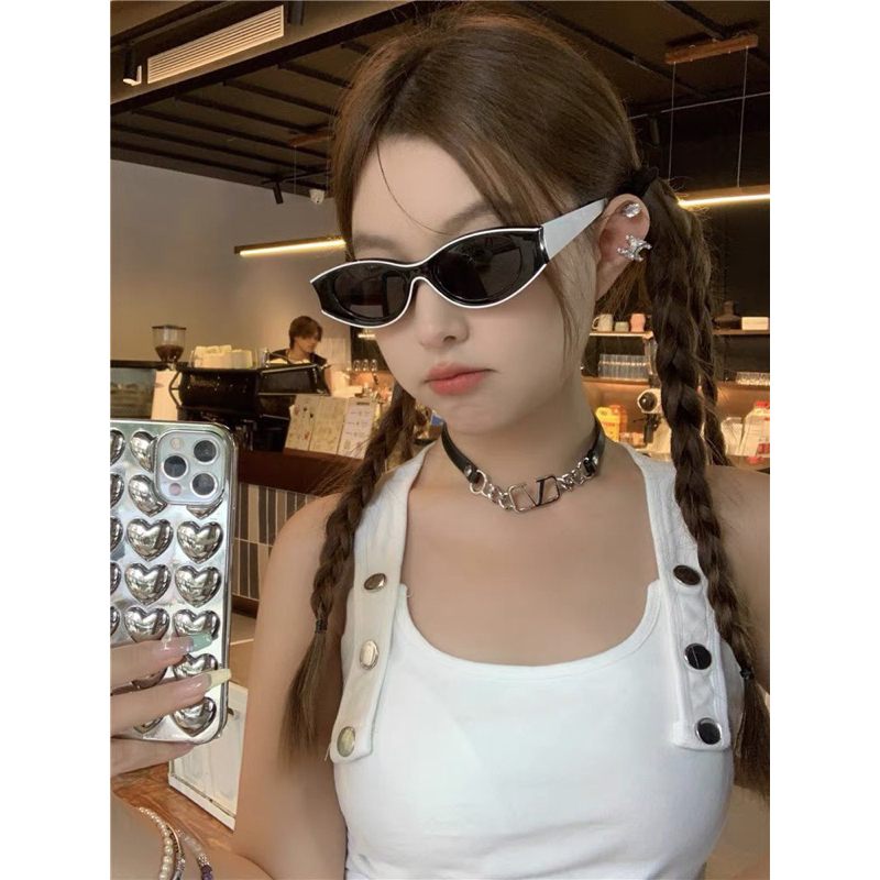 Kính Hiệu oval Hotgirl Hottrend Hiphop Rap Ngầu Mẫu Mới 2024