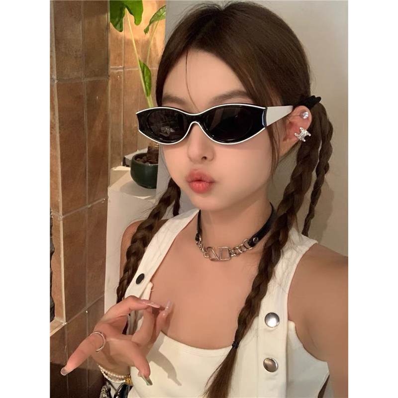 Kính Hiệu oval Hotgirl Hottrend Hiphop Rap Ngầu Mẫu Mới 2024