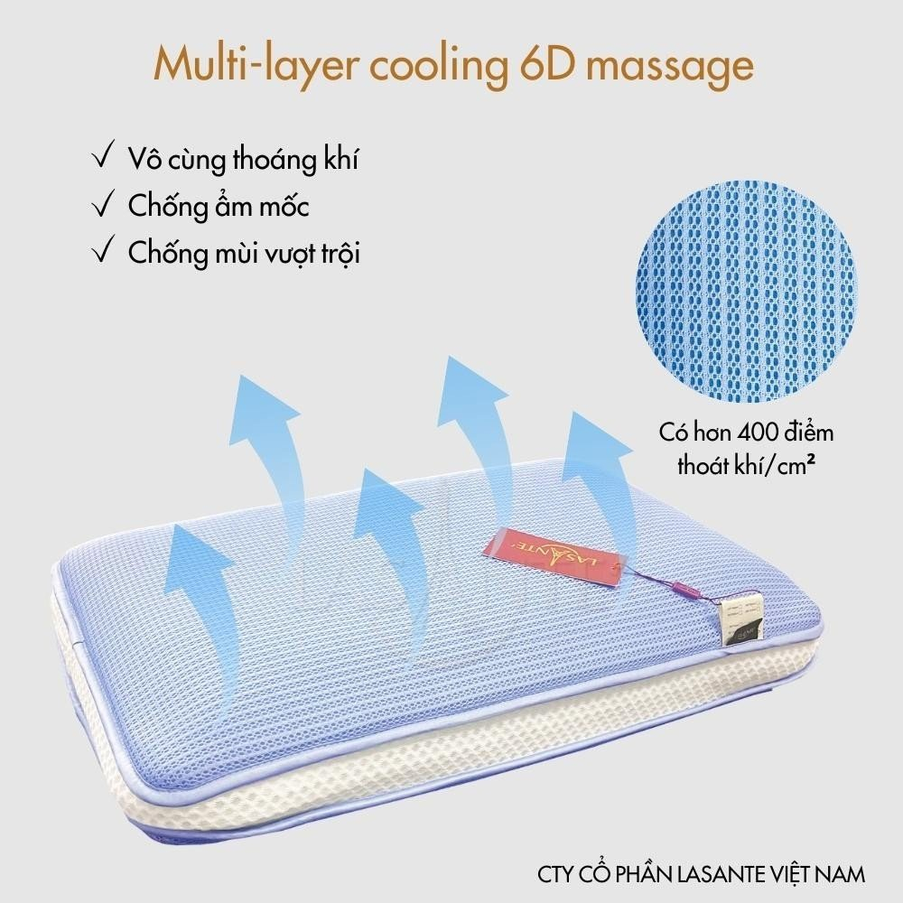 Gối massage 6D làm mát đa tầng Multi Layer Cooling 6D Massage 60x40x10cm