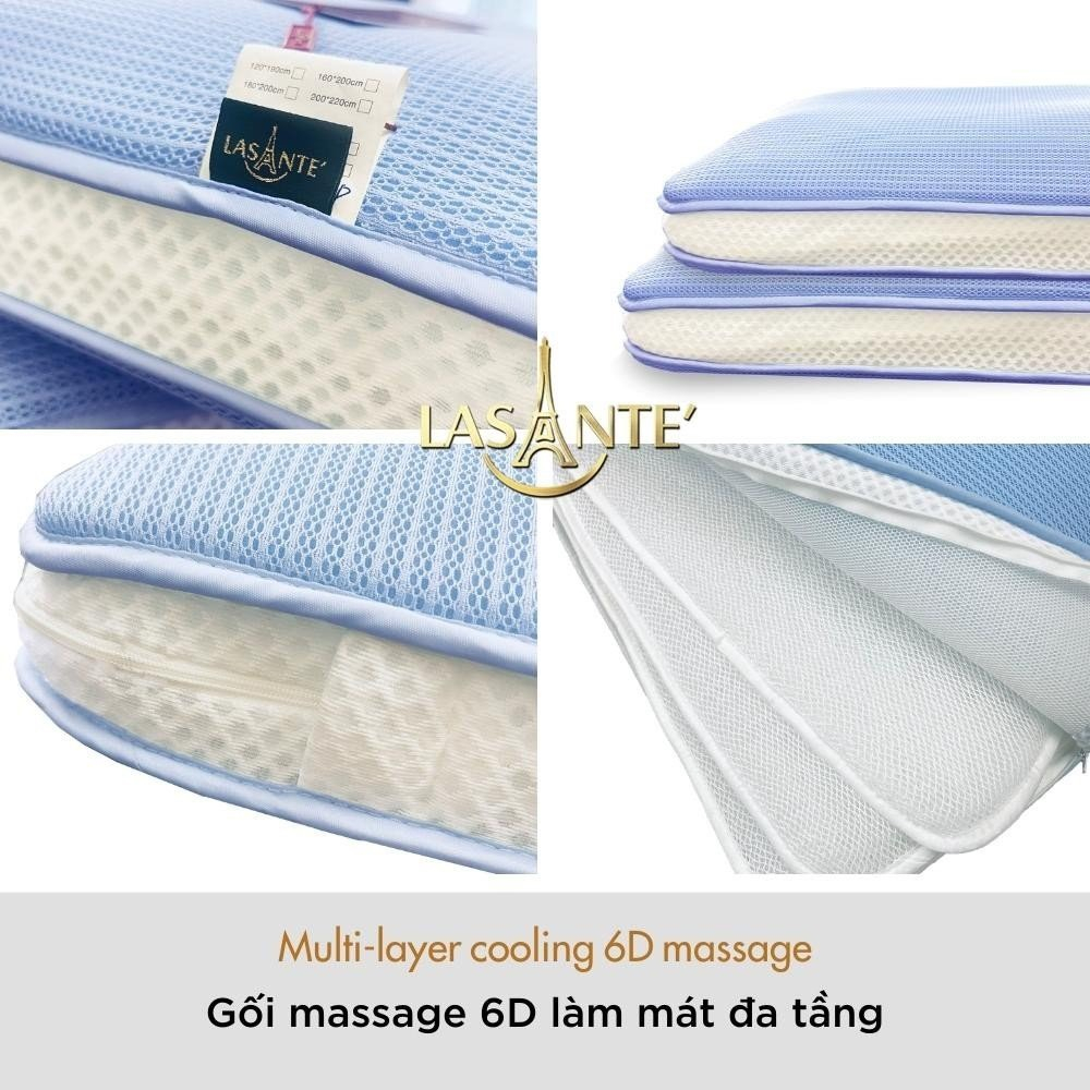 Gối massage 6D làm mát đa tầng Multi Layer Cooling 6D Massage 60x40x10cm