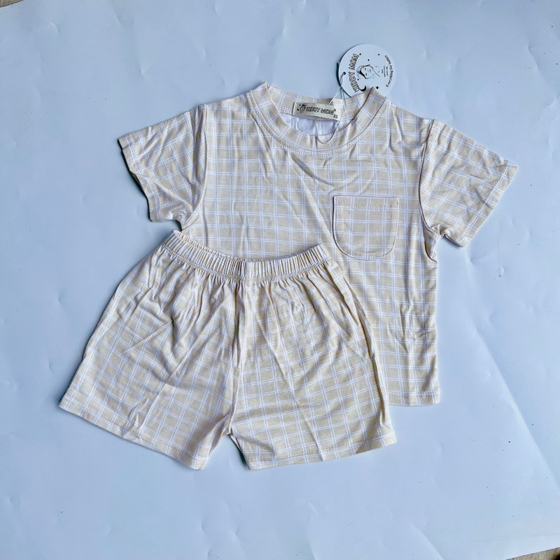 Set bộ thun lạnh tay ngắn quần ngắn cho bé 5-18kg