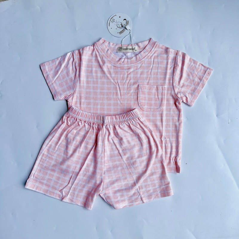 Set bộ thun lạnh tay ngắn quần ngắn cho bé 5-18kg