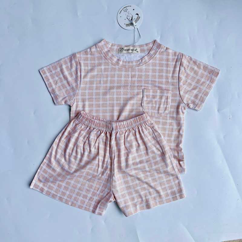 Set bộ thun lạnh tay ngắn quần ngắn cho bé 5-18kg