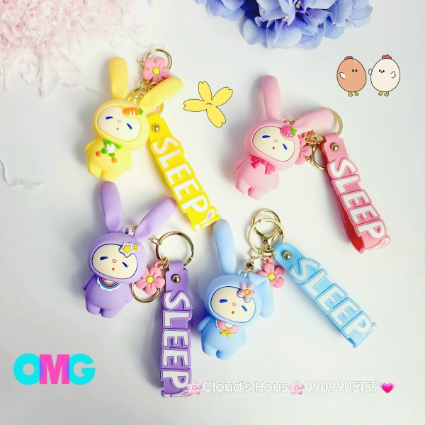 Móc khóa Tai thỏ Sleep