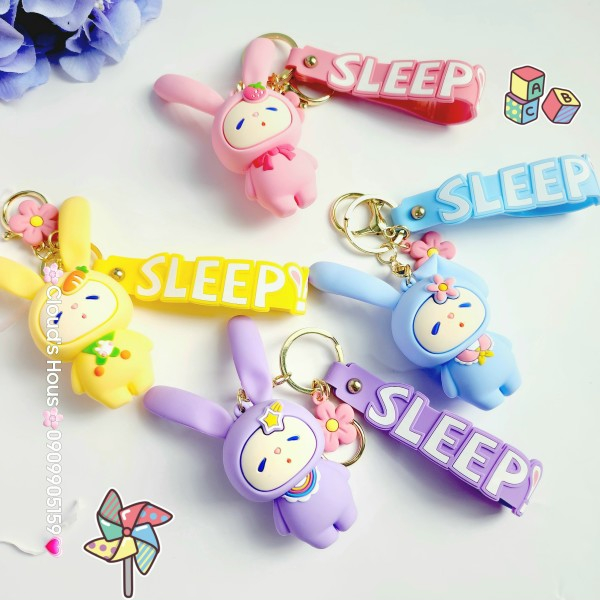 Móc khóa Tai thỏ Sleep