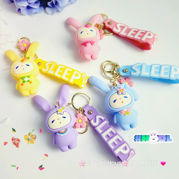 Móc khóa Tai thỏ Sleep