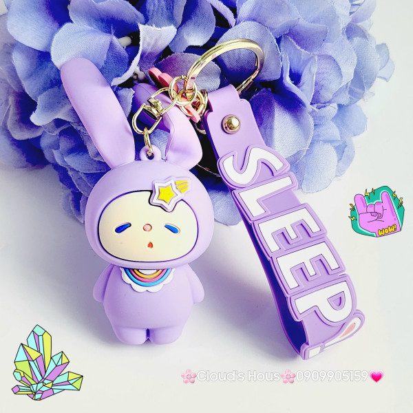 Móc khóa Tai thỏ Sleep