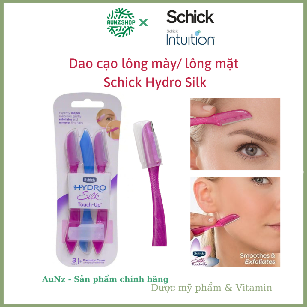 Dao cạo lông mày lông mặt Schick Hydro Silk