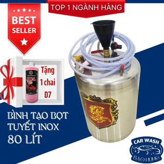 Bình tạo bọt tuyết rửa xe inox 304 đủ kích thước, dung tích 80 lít _ dụng cụ rửa xe bảo hưng