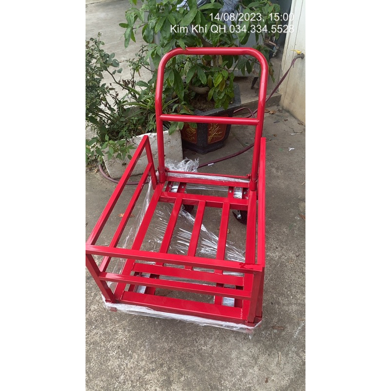 Xe đẩy hàng tải 300 kg 🛒📦📦 thanh chắn xung quanh