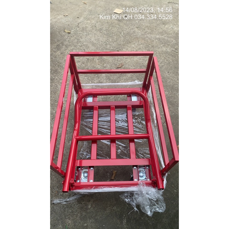 Xe đẩy hàng tải 300 kg 🛒📦📦 thanh chắn xung quanh