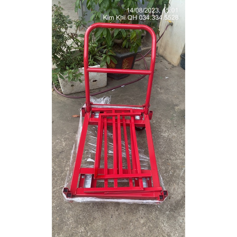 Xe đẩy hàng tải 300 kg 🛒📦📦 thanh chắn xung quanh