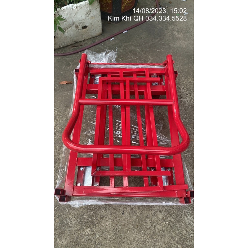 Xe đẩy hàng tải 300 kg 🛒📦📦 thanh chắn xung quanh