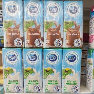 Sữa tươi cô gái hà lan có đường vỉ 180ml x 4 hộp
