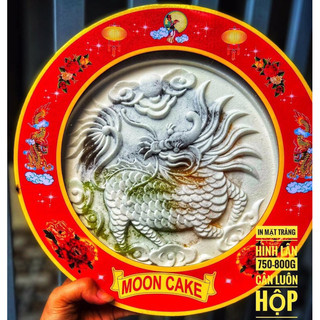 Bánh in mặt trăng long phụng mix 3 nhân 🌿 đậu xanh sầu riêng 🌿 khoai môn 🌿 đậu xanh lá dứa