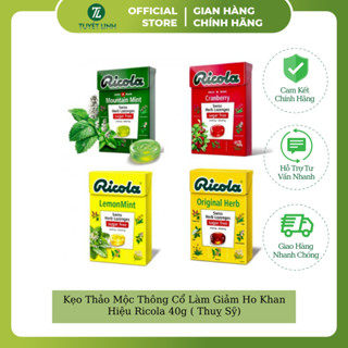 Kẹo Thảo Mộc Thông Cổ Làm Giảm Ho Khan Hiệu Ricola 40g ( Thuỵ Sỹ)