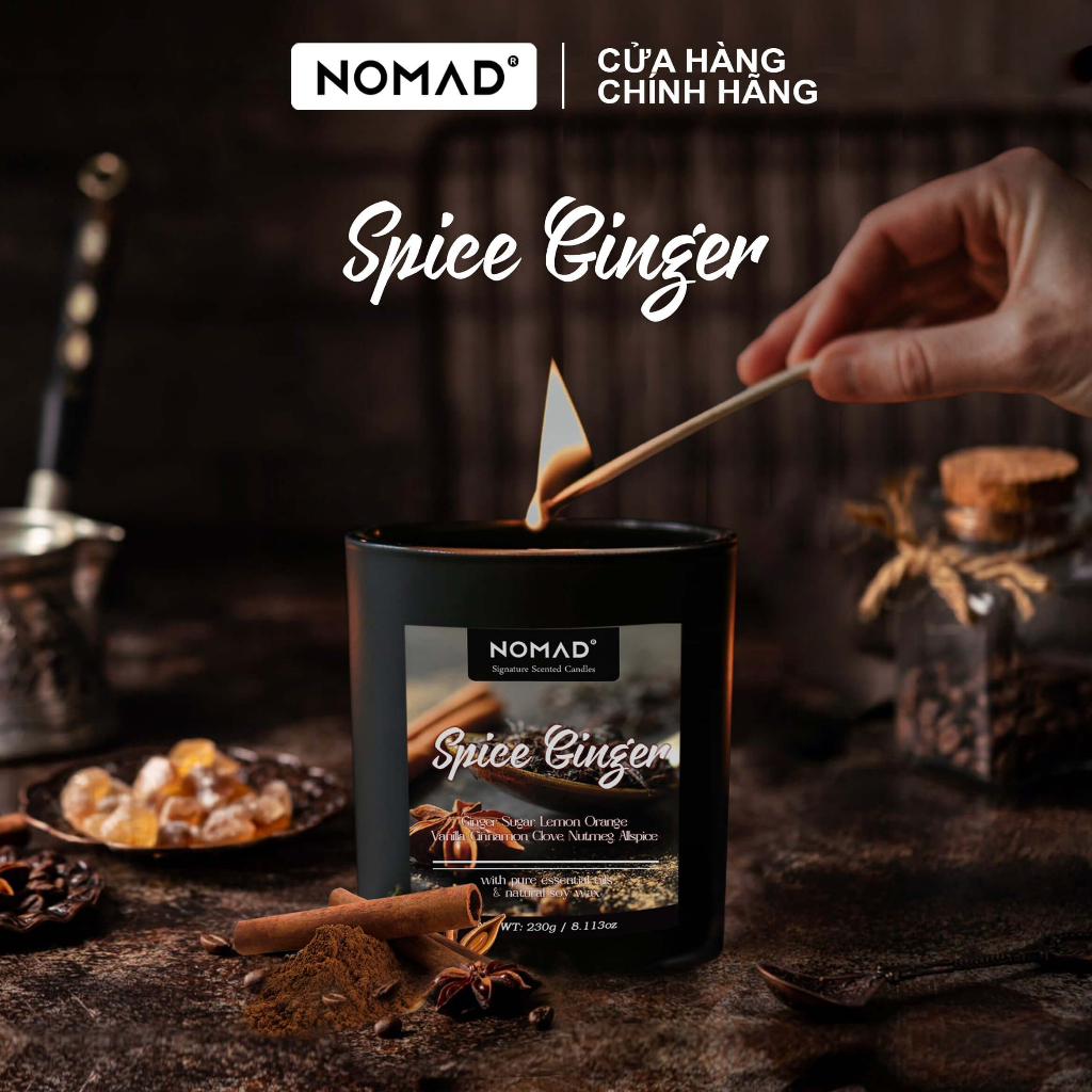 Nến Thơm Nomad Signature Scented Candle 230g - Spice Ginger