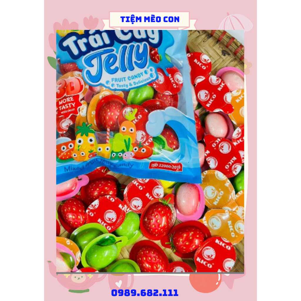 350G Thạch Trái Cây 3D Jelly Kico
