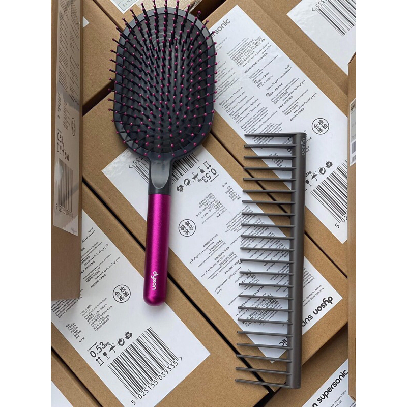 Sét 2 lược Dyson mat xa siêu đẹp, siêu xịn - Hàng Chuẩn Fullbox