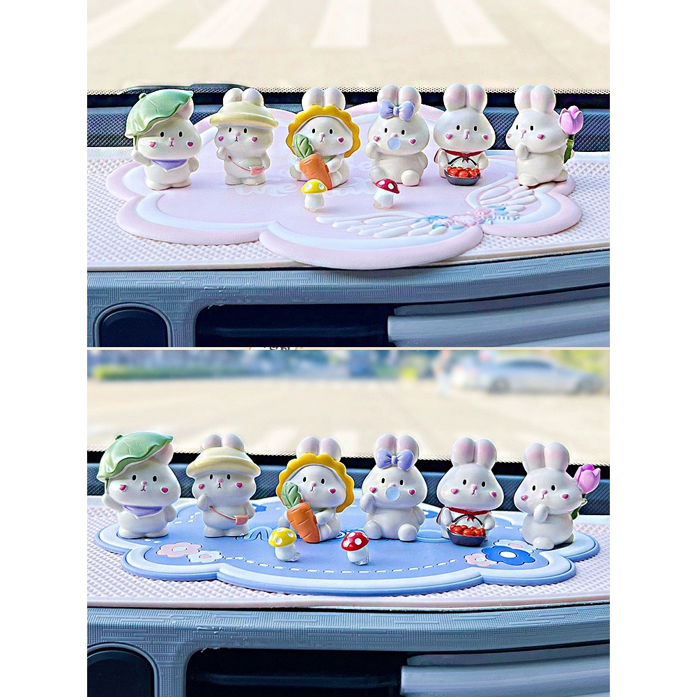 Phụ Kiện Trang Trí Taplo Xe Hơi Hình Thỏ Dễ Thương - Thỏ Để Taplo Xe Ô Tô , Bàn Làm Việc , Văn Phòng
