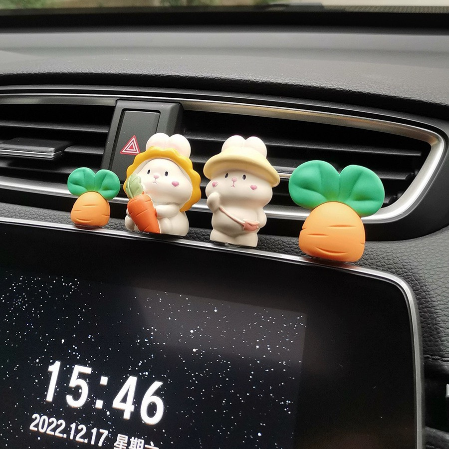 Phụ Kiện Trang Trí Taplo Xe Hơi Hình Thỏ Dễ Thương - Thỏ Để Taplo Xe Ô Tô , Bàn Làm Việc , Văn Phòng