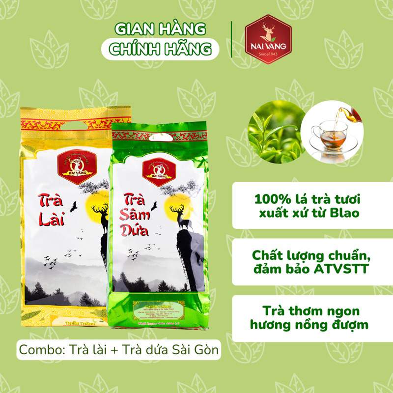 Combo 2 Gói Trà Lài và Trà Dứa Sài Gòn Thiên Thành CBBLDSG 2 gói x 350gr