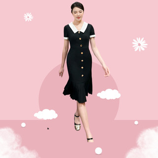 Đầm bigsize dáng dài đuôi cá xếp li dịu dàng duyên dáng ( Thời trang Vicky G - Anitagreen ) HN0823