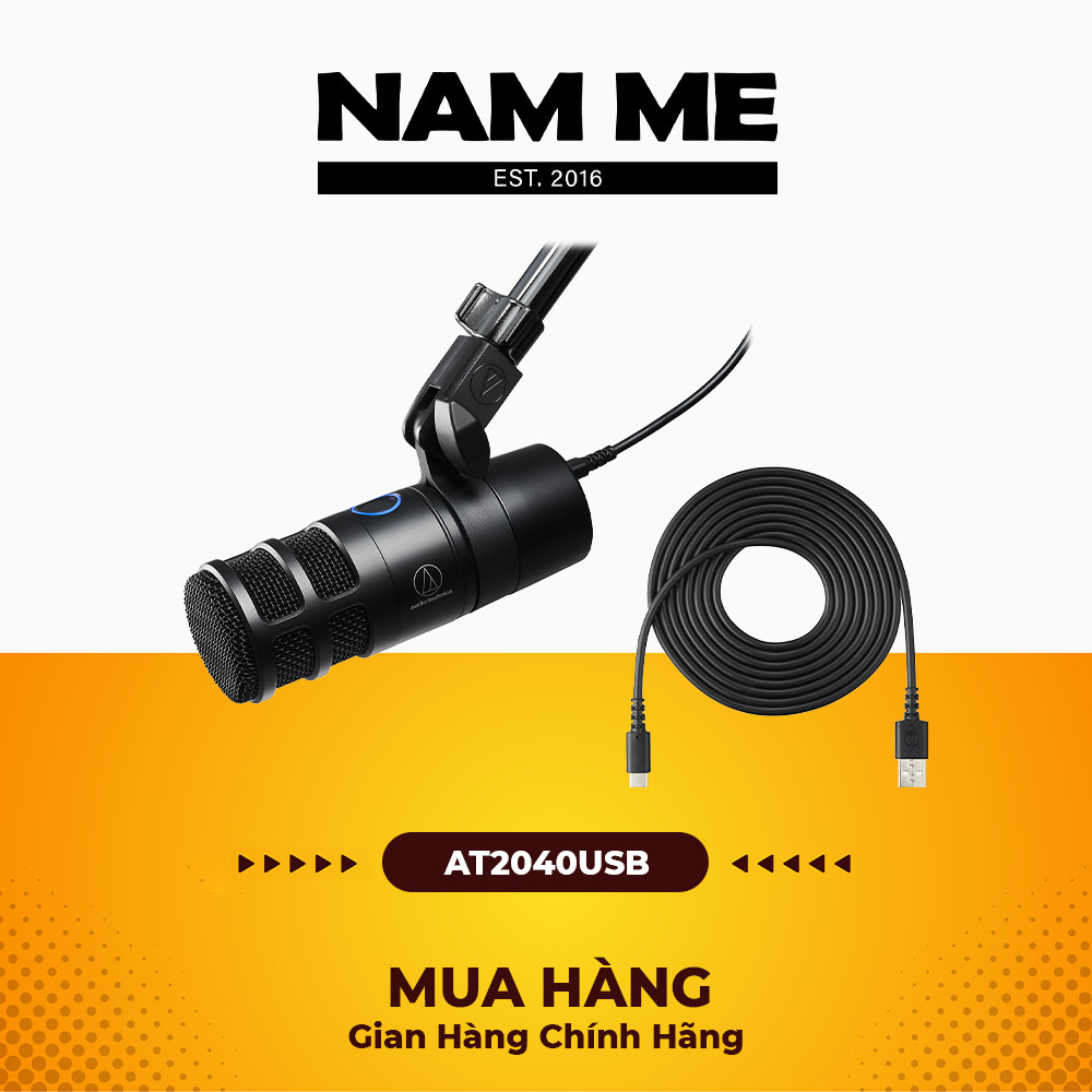 Micro Audio-Technica AT2040USB | micro cổng USB, lồng tiếng, thu âm, giảng dạy chính hãng