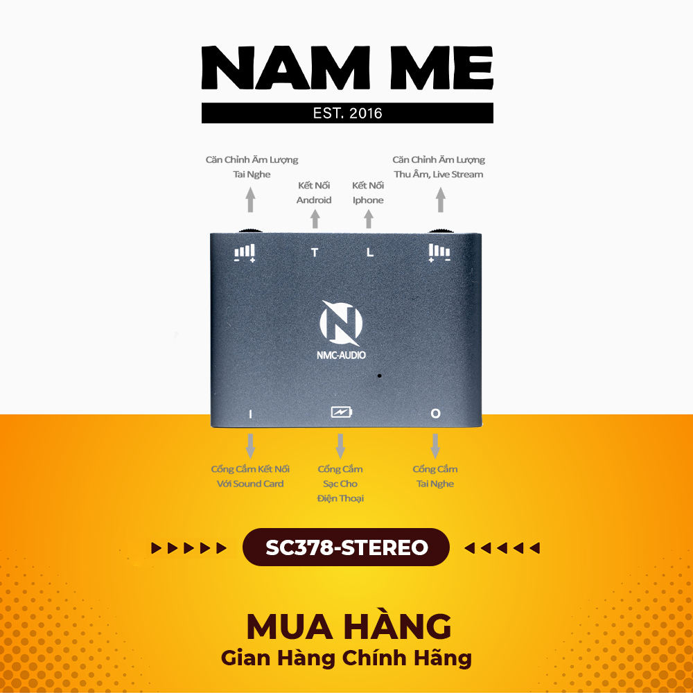 Box livetream Stereo cho điện thoại SC378-STEREO, thu âm, hát live chất lượng cao, tương thích nhiều thiệt bị