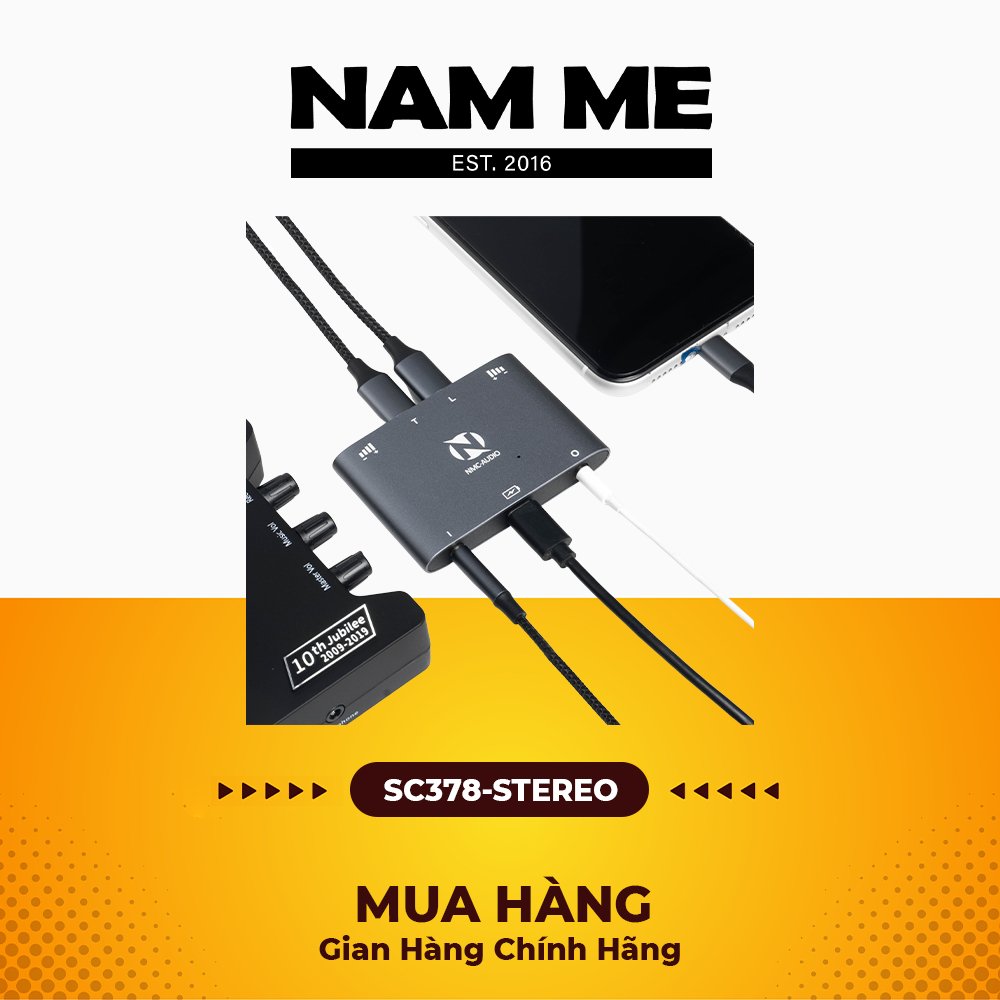 Box livetream Stereo cho điện thoại SC378-STEREO, thu âm, hát live chất lượng cao, tương thích nhiều thiệt bị