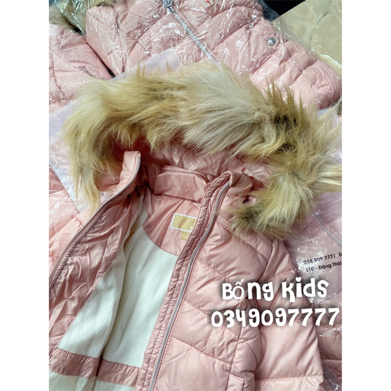 Áo Parka Bé Gái Basic Hồng MK