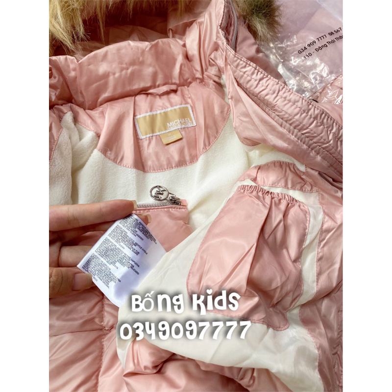 Áo Parka Bé Gái Basic Hồng MK