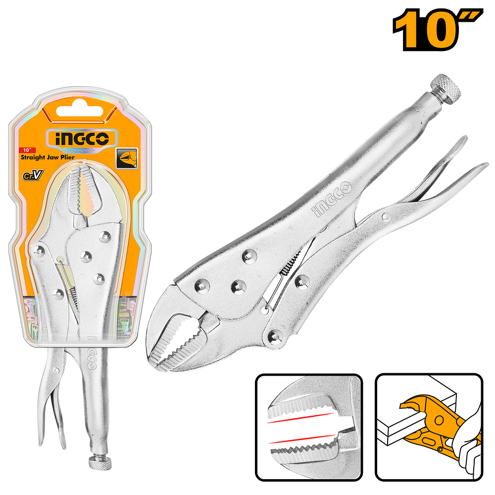 Kìm bấm hàm INGCO HSJP0110 kìm chết size 10 inch dùng chất liệu thép Cr-v