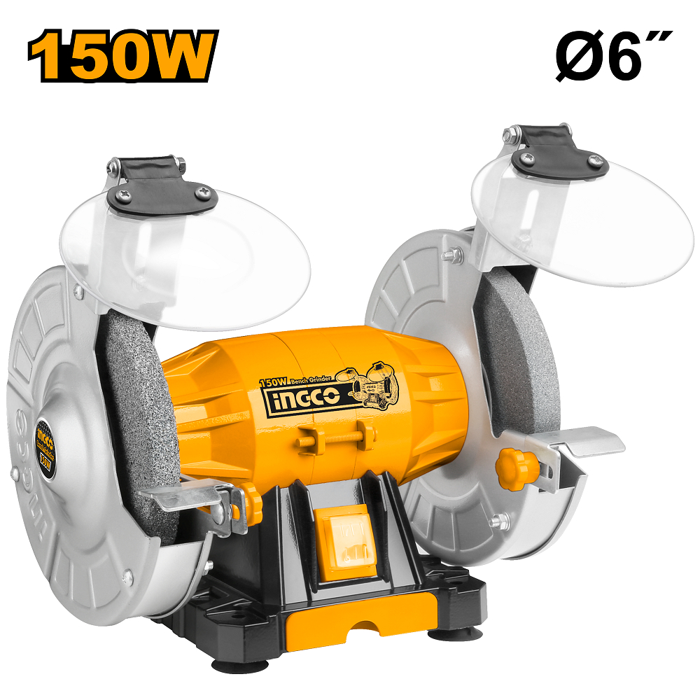 Máy mài đá 2 đầu,INGCO BG61502 công suất 150W, đá mài 150mm