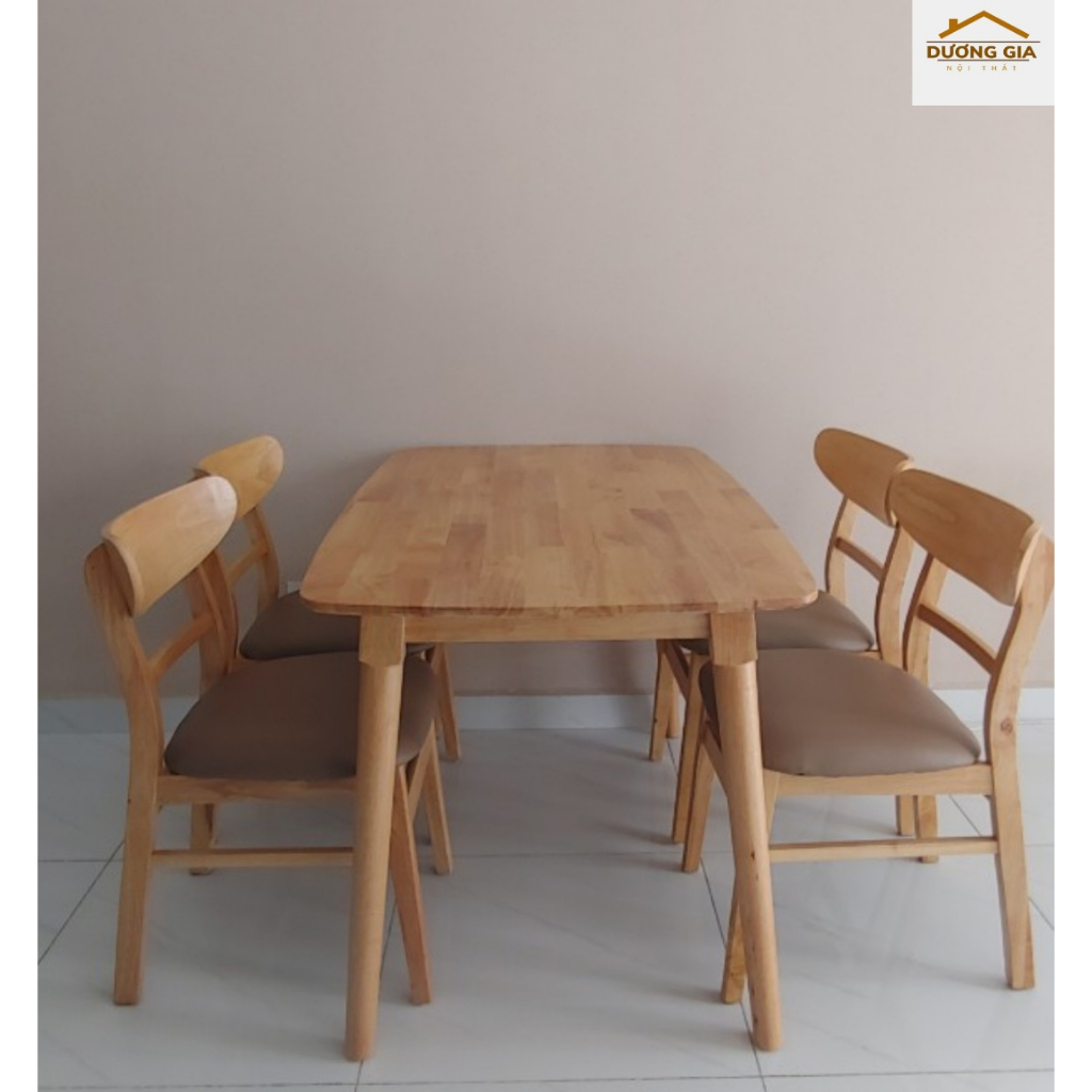 Bộ bàn ăn, 4 ghế, bàn ăn gia đình Miễn phí ship