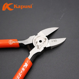 Kìm cắt nghiêng, kềm cắt sát 6 inch , kìm cắt linh kiện 6"125mm Kapusi chính hãng Nhật Bản