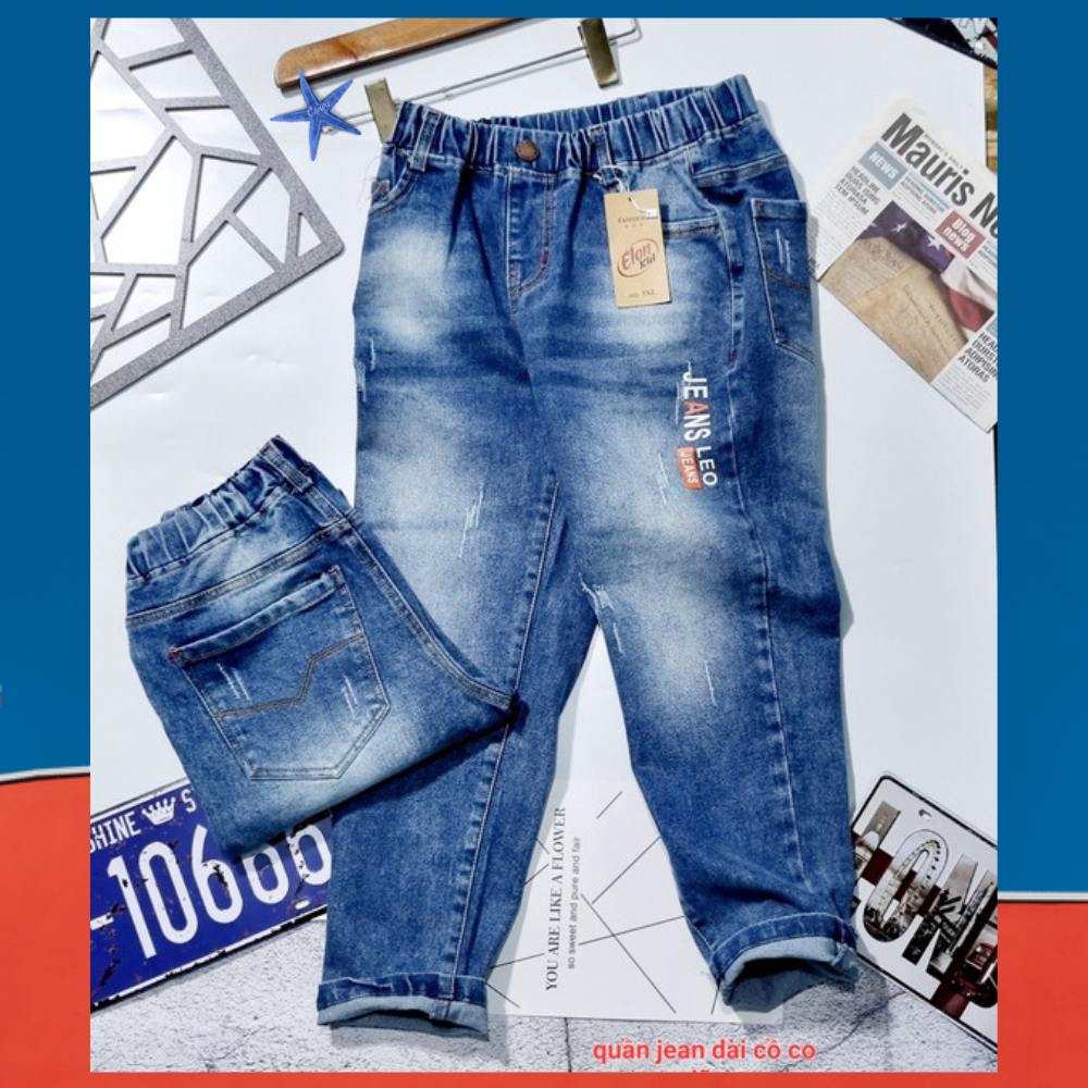 Quần Jean Bé Trai Size Đại 35kg-55kg Chất Jean Co Giãn Mạnh Mềm Mại Thoải Mái.1578
