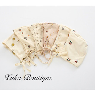 Mũ vải bông tinh khiết mềm mại, nón vải cotton co giãn thoáng khí, vòng đầu 40-50cm, có dây rút điều chỉnh, hoạ tiết Hàn